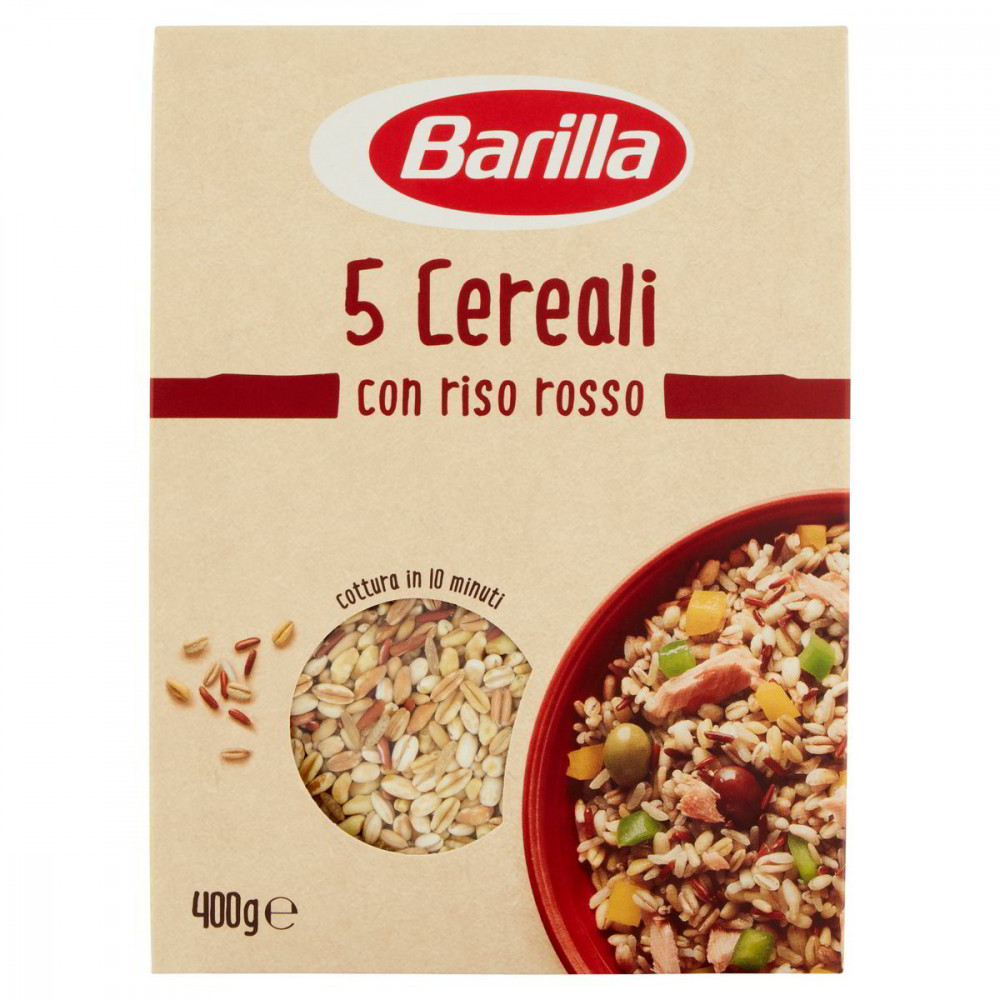 Barilla 5 cereali s červenou ryžou 400g