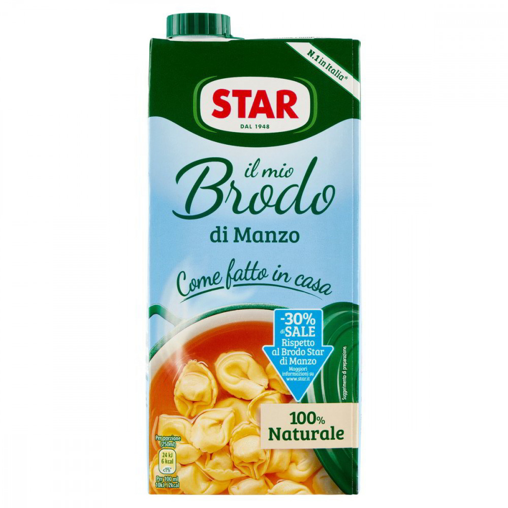 BRODO DI MANZO CON POCO SALE