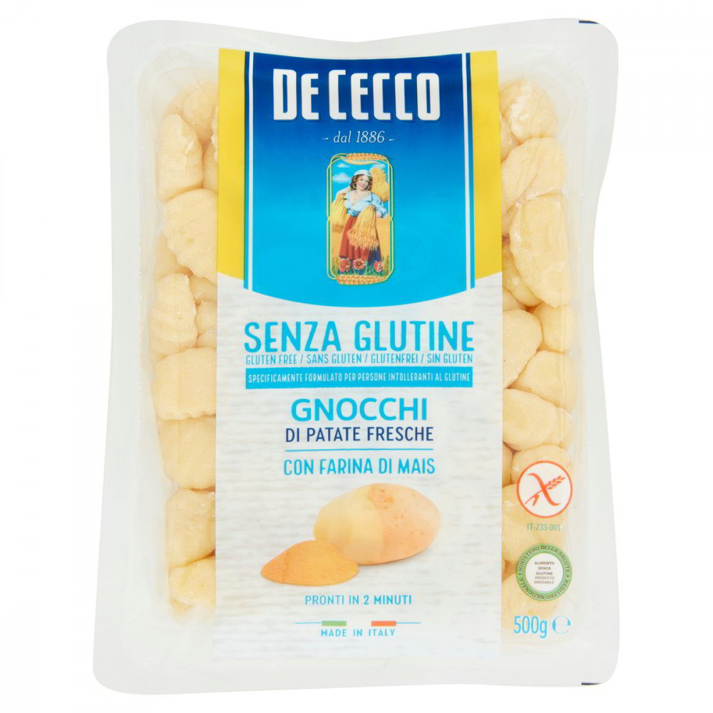 DE CECCO GNOCCHI DI PATATE FRESCHE SENZA GLUTINE 500gr