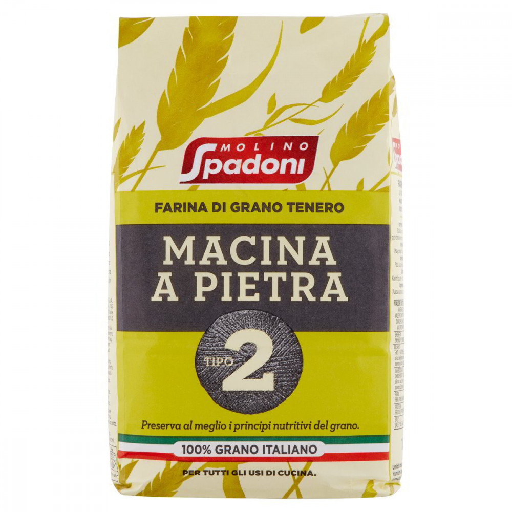 SPADONI FARINA 2 MACINATA A PIETRA 1kg