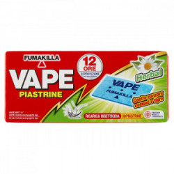 VAPE INSETTICIDA RICARICA PIASTRINE ANTIZANZARE HERBAL PZ. 30