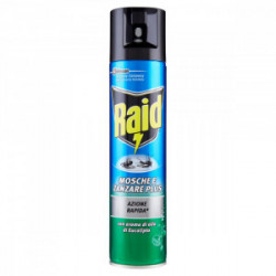 RAID INSETTICIDA SPRAY MOSCHE E ZANZARE ALL' EUCALIPTO  400ml