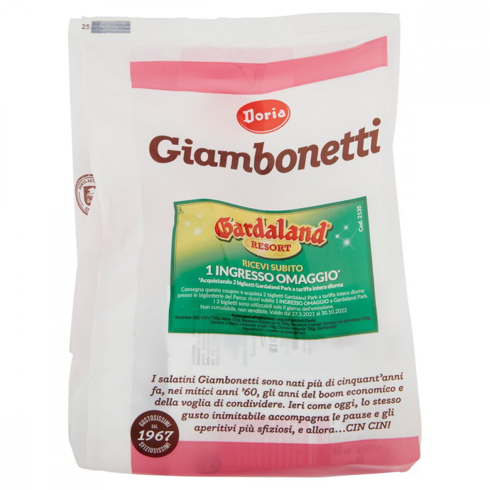 DORIA GIAMBONETTI GUSTO PROSCIUTTO MULTIPACK  40 X 8 PZ.gr