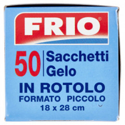 SACCHETTI GELO PICCOLO 19X26 ROTOLO 50 PZ