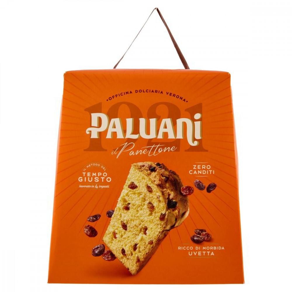 PALUANI PANETTONE SENZA CANDITI CON UVETTA  1KG