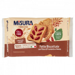 MISURA FETTE BISCOTTATE INTEGRALI  320gr