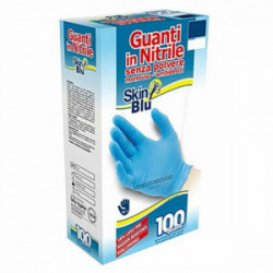 BERICAH GUANTI NITRILE BLU TG."XL" X100