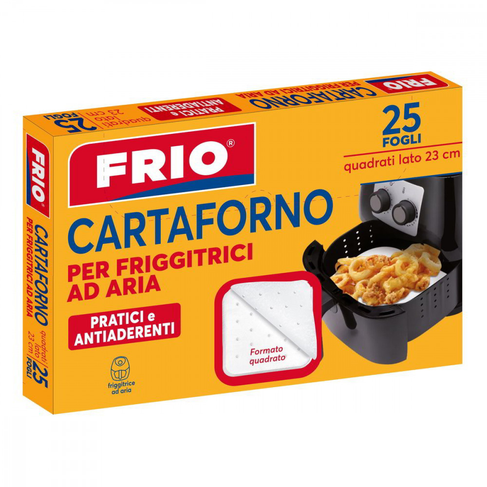 CARTA FORNO PER FRIGGITRICE AD ARIA - FOGLI QAUDR.