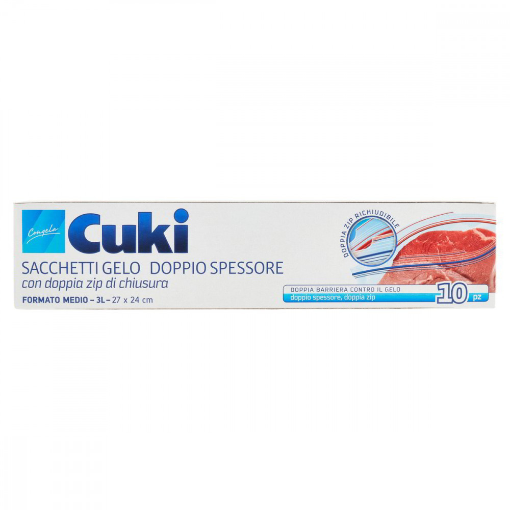 CUKI SACCHETTI GELO CON ZIP 3LT.