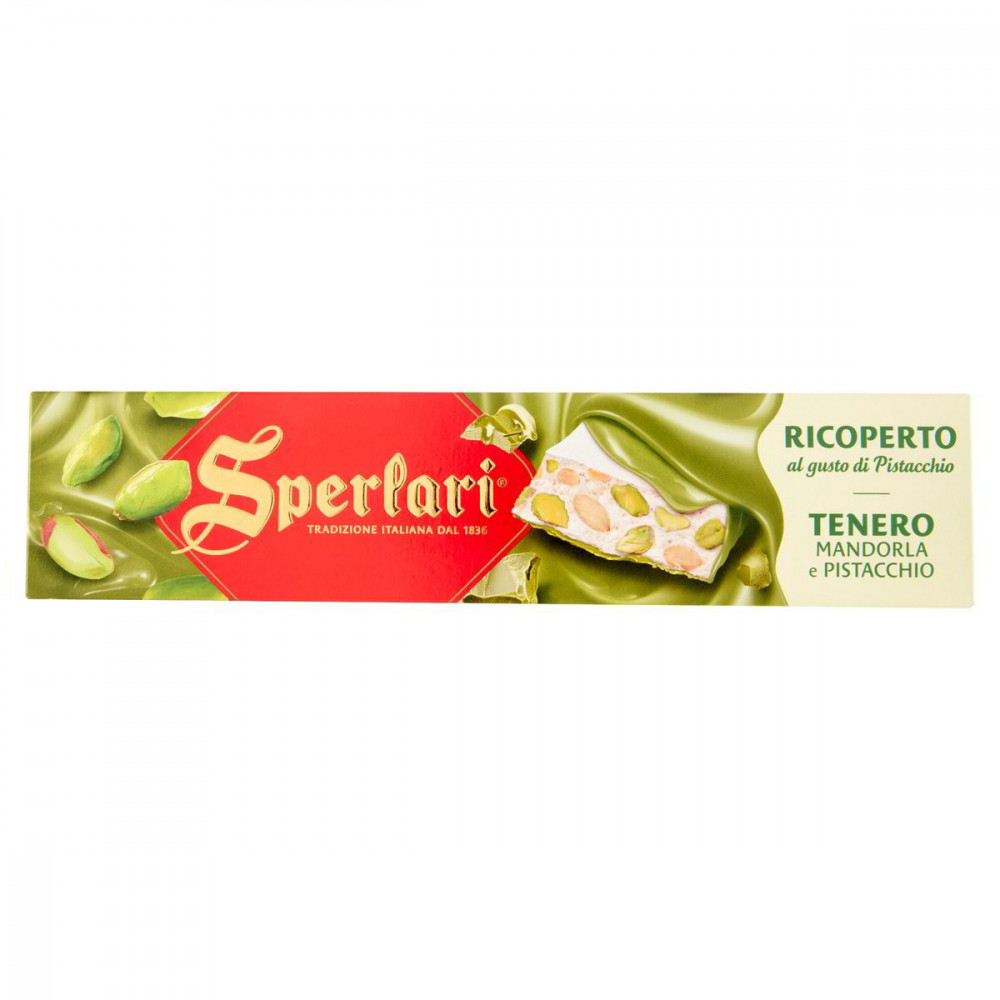 SPERLARI TORRONE TENERO MANDORLA RICOPERTO AL PISTACCHIO 200gr