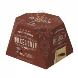 DAIS-DOLCE SICILIA PANDORO MORO SICILIANO CIOCCOLATO E NOCCIOLA 750gr