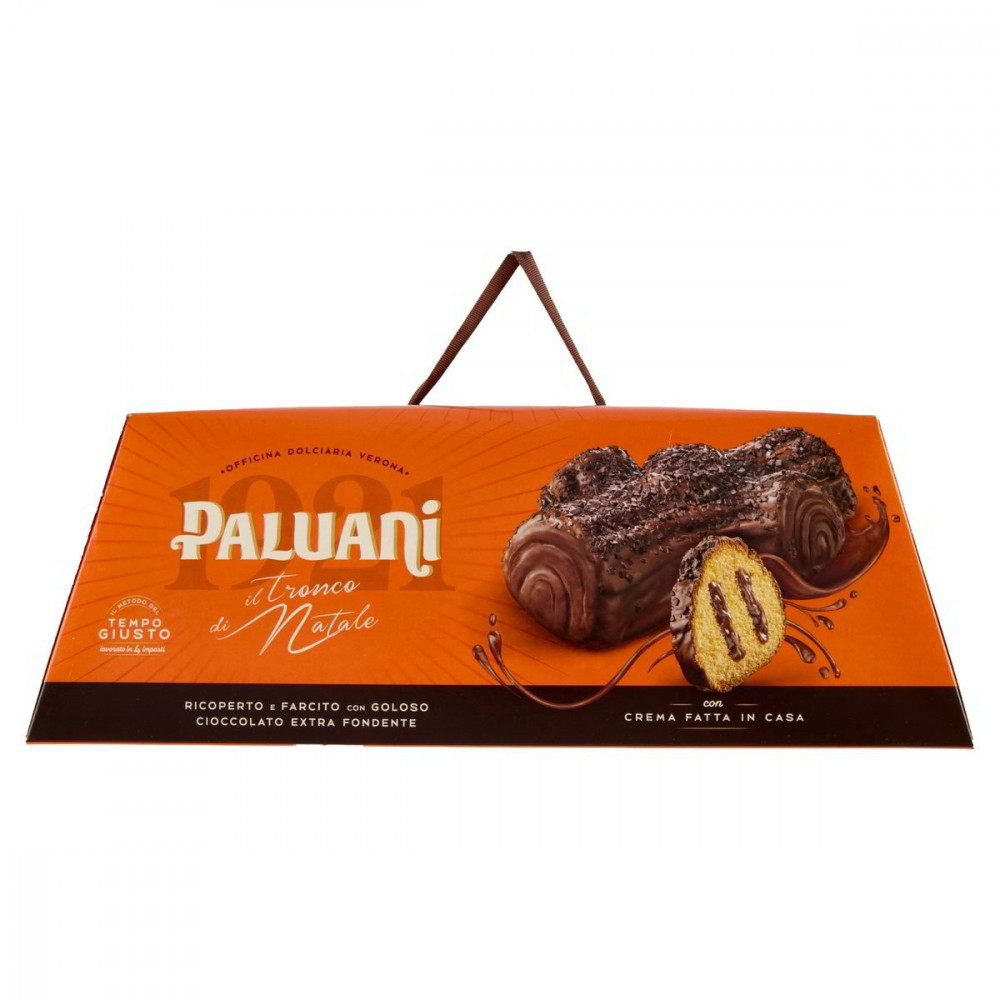 PALUANI TRONCO DI NATALE CON CIOCCOLATO FONDENTE  750gr