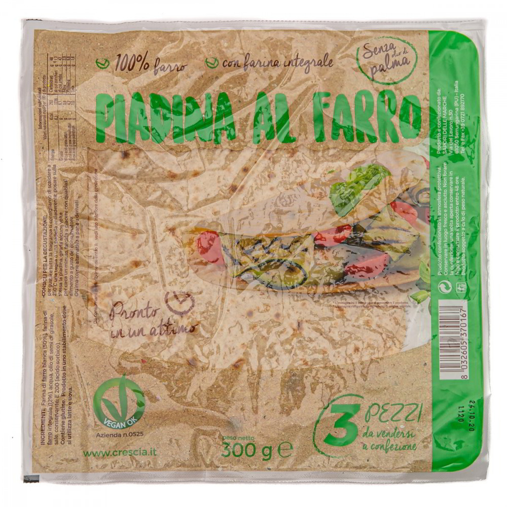 CRESCIA PIADA AL FARRO 100% X3