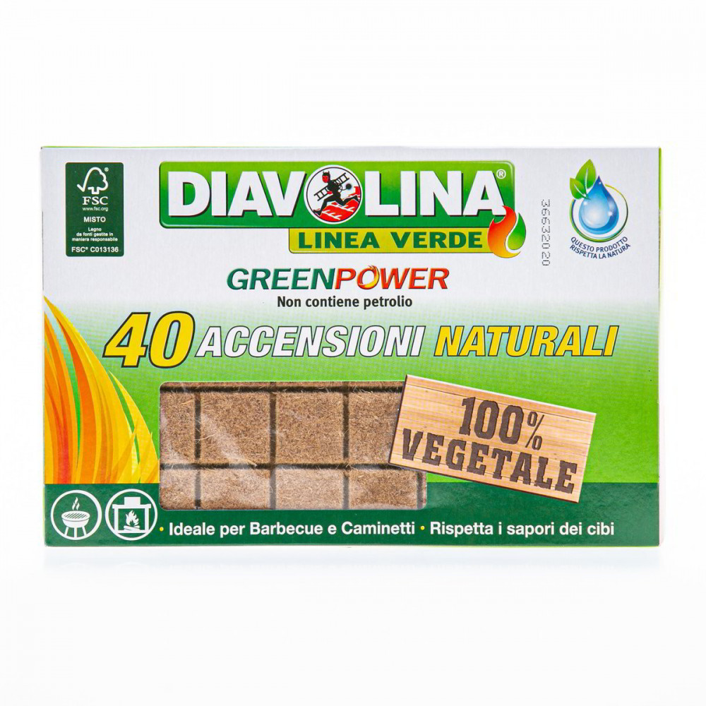 ACCENDIFUOCO VEGETALE GREEN