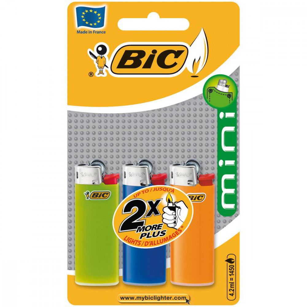 Bic zapaľovač mini 2+2