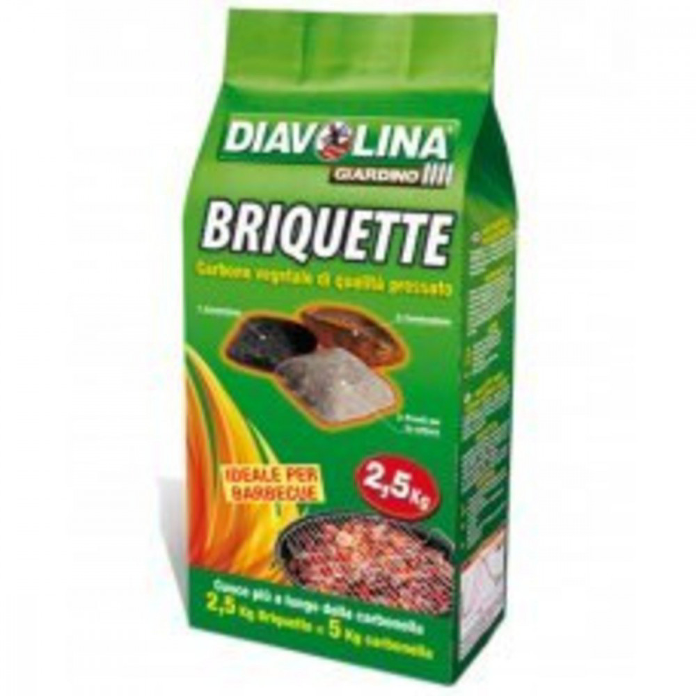 BRIQUETTE CARBONE VEGETALE PER BARBEQUE