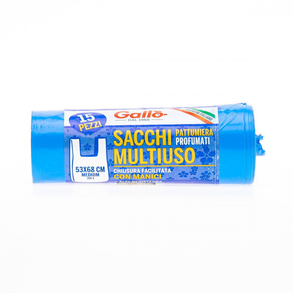 SACCHI PROFUMATI AZZURRI CON MANICO 53X68