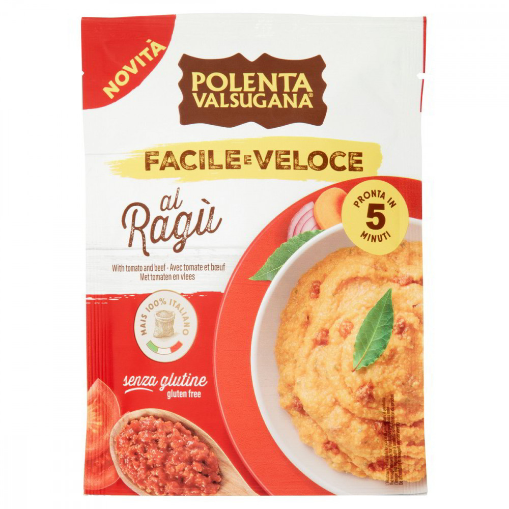 Polenta Valsugana instantná polenta s ragú bezlepková 80g