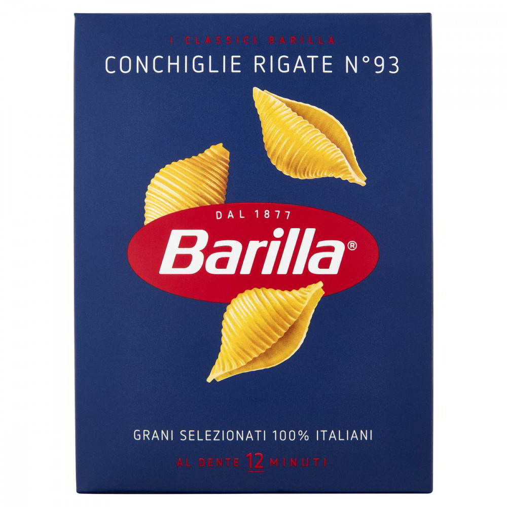 Barilla semolinové cestoviny Conchiglie n.93 500g