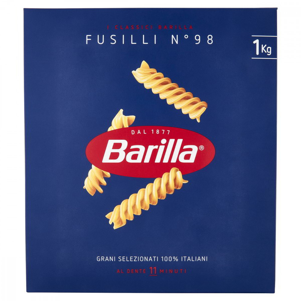 Barilla semolinové cestoviny Fusilli n.98 1kg