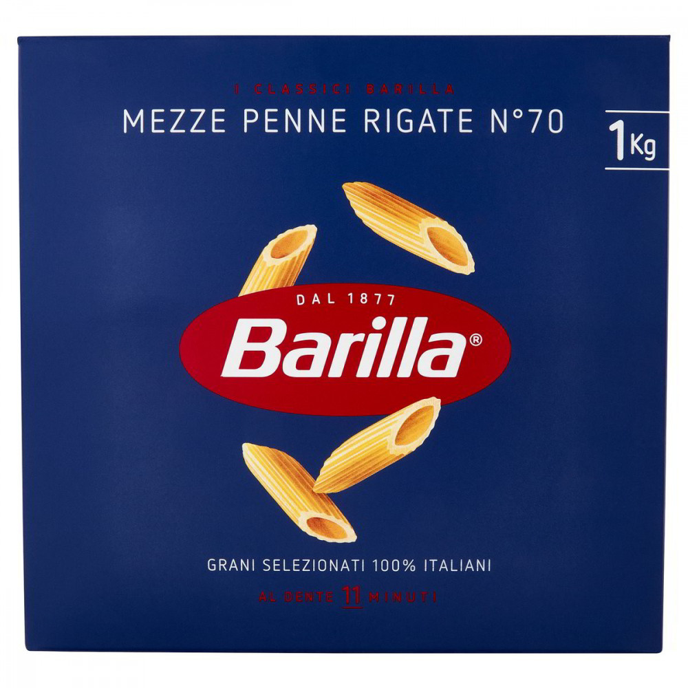 Barilla semolinové cestoviny Mezze Penne Rigate n.70 1kg