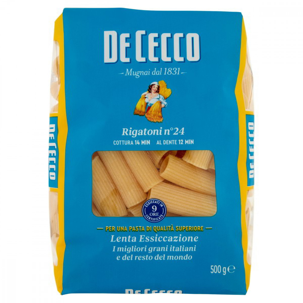 De Cecco semolinové cestoviny Rigatoni n.24 500g