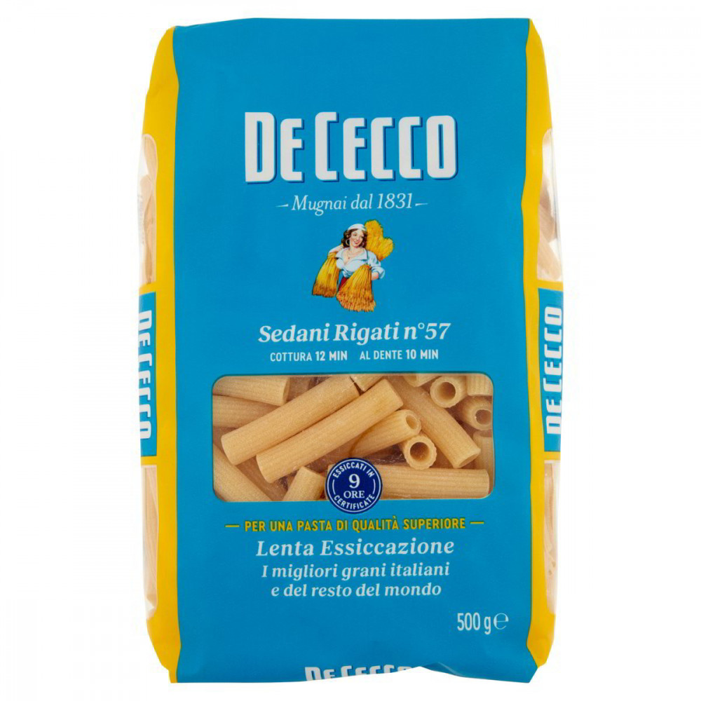 De Cecco semolinové cestoviny Sedani Rigati n.57 500g