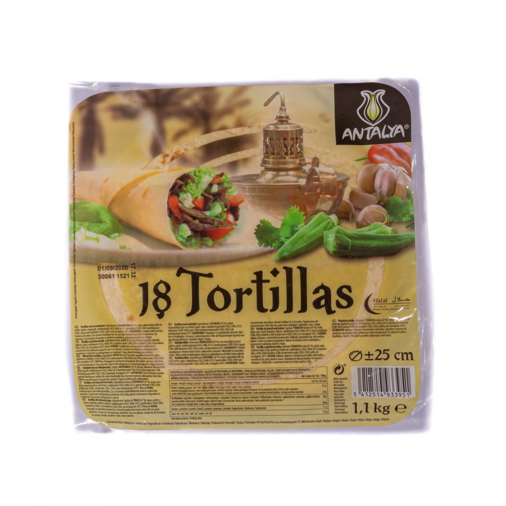 TORTILLAS PLAIN D25