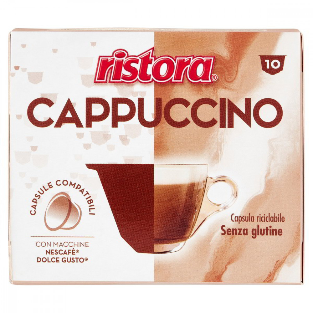 CAPPUCCINO COMP.DOLCE GUSTO SENZA LATTOSIO X10