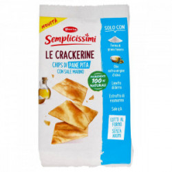 LE CRACKERINE CHIPS DI PANE PITA CON SALE MARINO