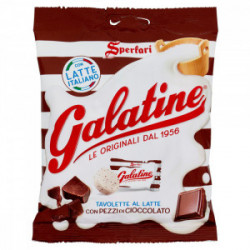 GALATINE-TAVOLETTE AL LATTE CON PEZZI CIOCCOLATO